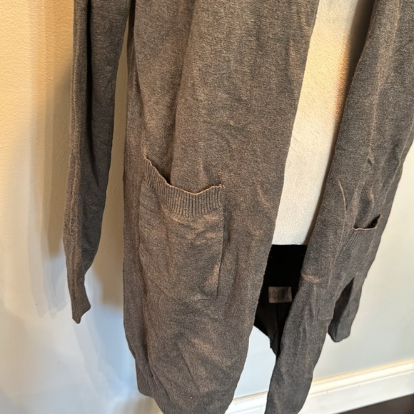 Ter a rose gray long knitted cardigan NWT XL - Picture 2 of 11